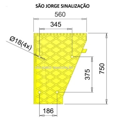 Lombada Tipo B com 8 cm de Altura