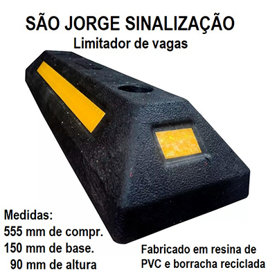 Limitador de Vagas em Borracha