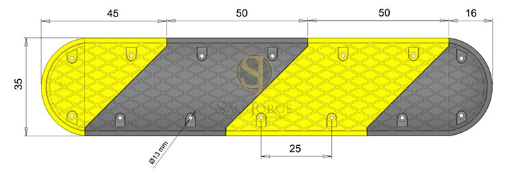 Lombadas de Borracha 18 toneladas